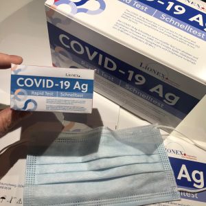 Faltschachtel Verpackungsdesign Lionex Covid-19 Schnelltest