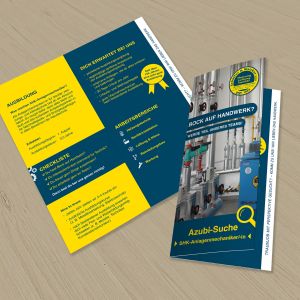 Flyer Schäffer und Walcker Azubisuche
