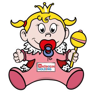 Illustration Baby Prinzessin König Holding