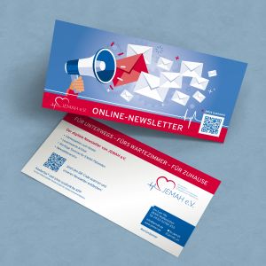 Flyer Online-Newsletter JEMAH e.V.