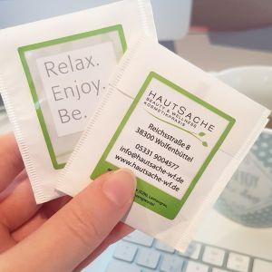 Teebeutelverpackung Hautsache