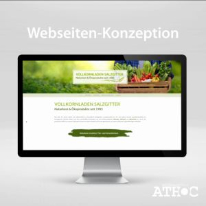 Webseitenkonzept Vollkornladen Salzgitter