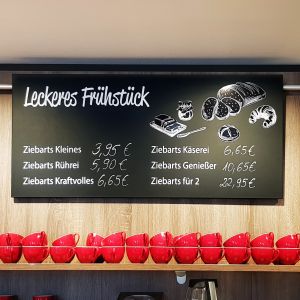 Werbetafel Bäckerei Ziebart