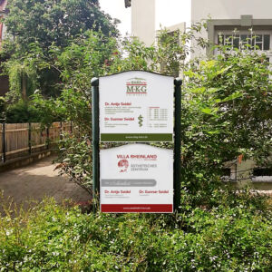 Leuchtkasten MKG Harzchirurgie und Villa Rheinland Bad Harzburg