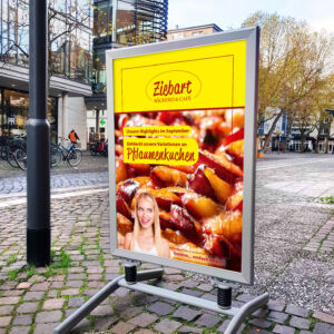 Plakat Bäckerei Ziebart Pflaumenkuchen Braunschweig