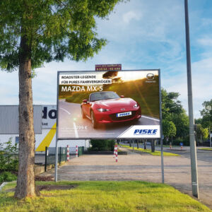 Großformatplakat Autohaus Piske Mazda MX-5 Wolfenbüttel